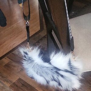 3 Faux Fur Purses